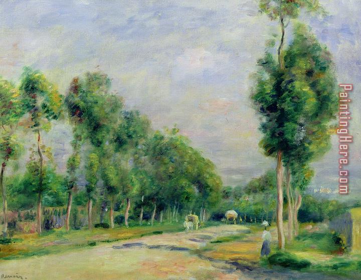 Pierre Auguste Renoir The Road To Versailles At Louveciennes